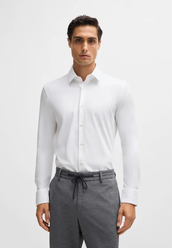 Slim Fit Langarm - Businesshemd - white