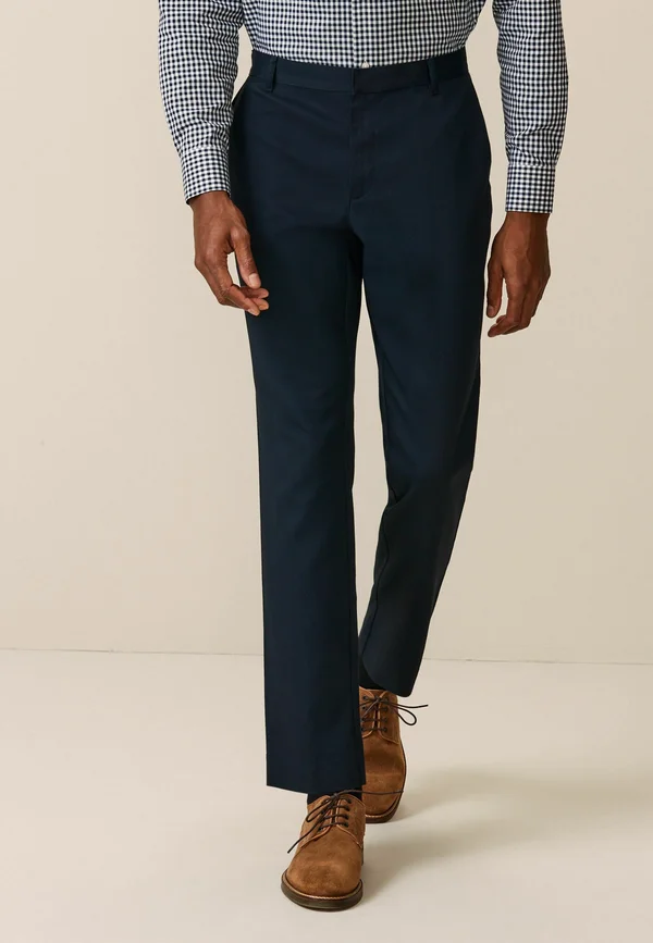 SLIM FIT PLAIN FRONT - Anzughose - navy