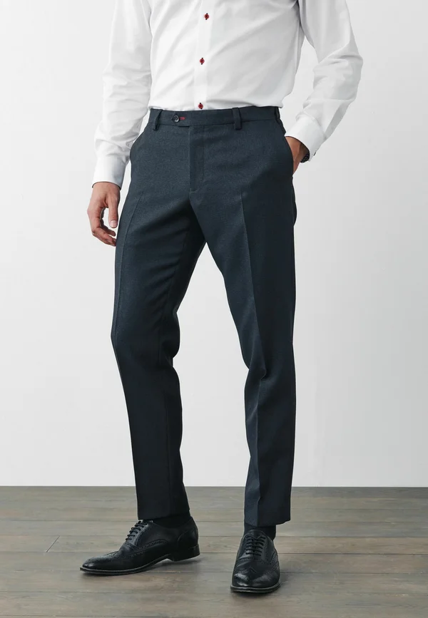 SLIM FIT PUPPYTOOTH - Anzughose - navy blue