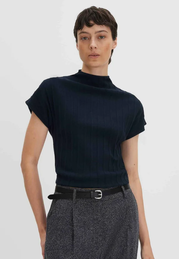 SLIM FIT RIBBED - Strickpullover - ocean