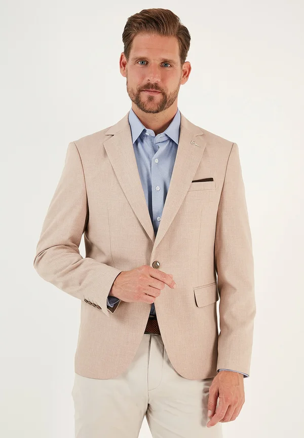 SLIM FIT - Sakko - beige
