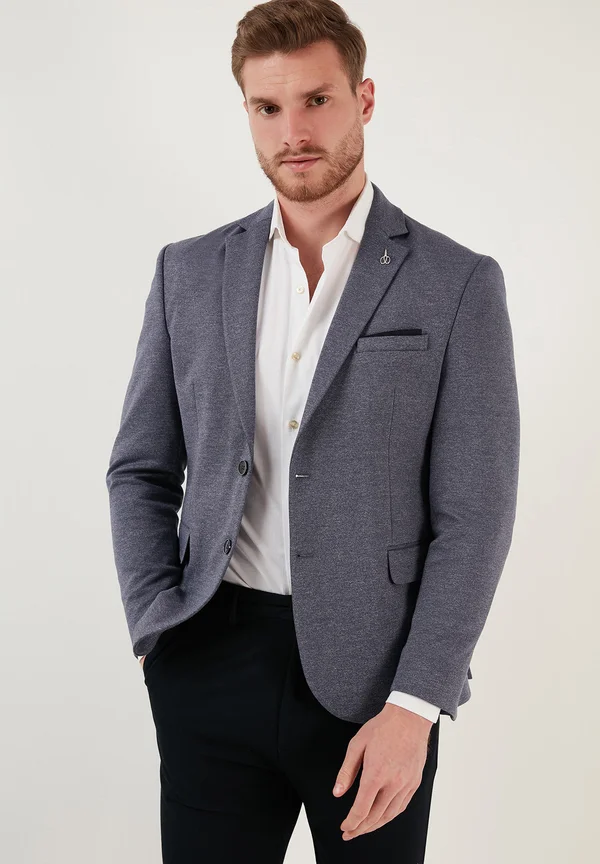 SLIM FIT - Sakko - light navy blue