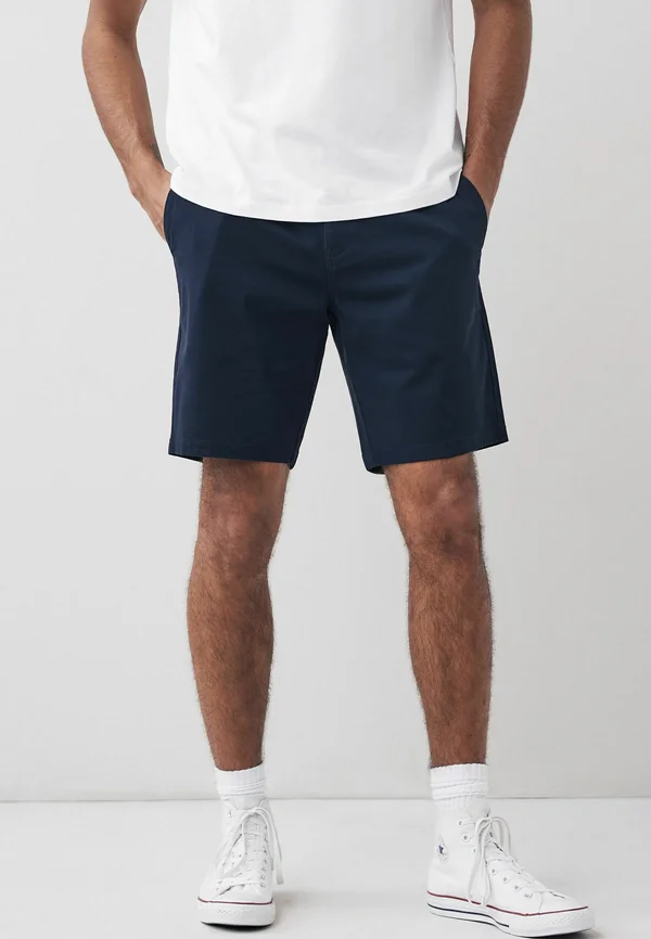 SLIM FIT STRETCH  - Shorts - mottled blue