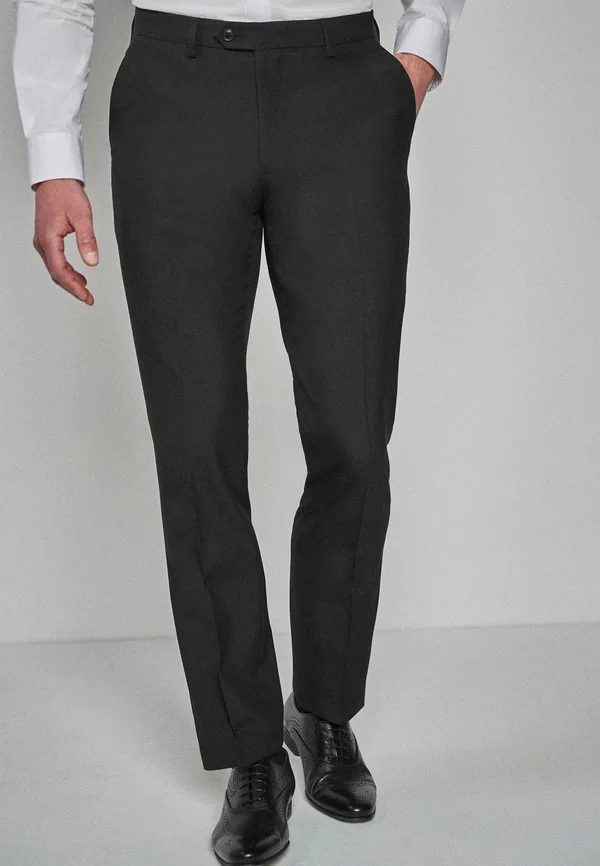 SLIM FIT TAILORED - Anzughose - black
