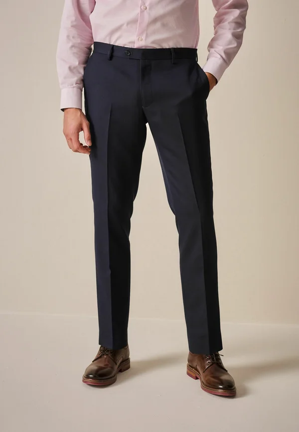 SLIM FIT TEXTURED - Anzughose - navy
