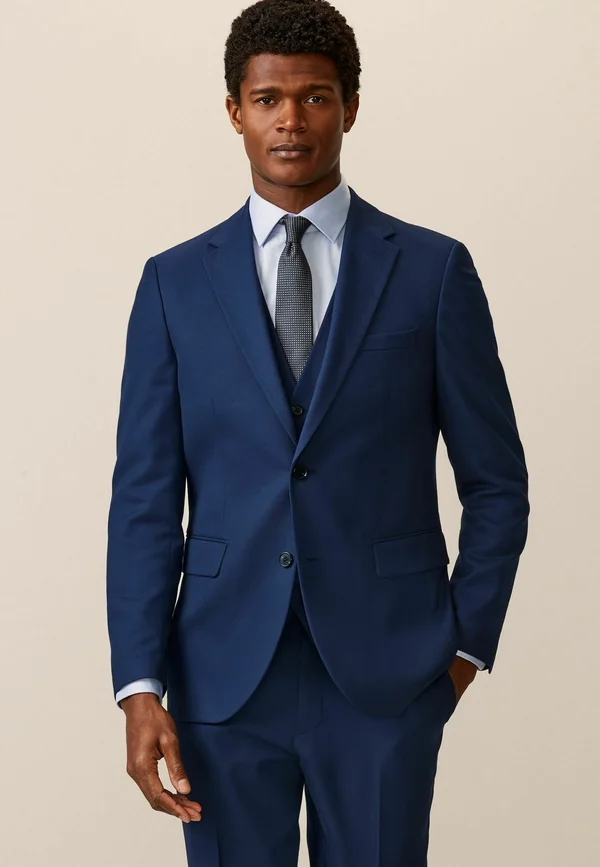 SLIM FIT TEXTURED - Anzugsakko - bright blue