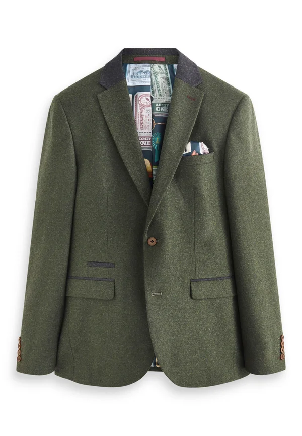 SLIM FIT TRIMMED DONEGAL - Anzugsakko - green