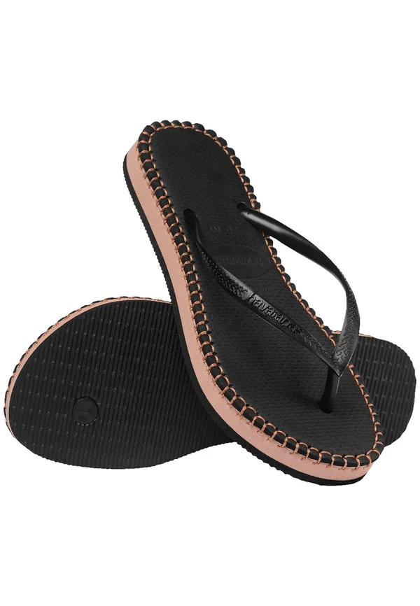 SLIM FLATFORM LOOP - Bade-Zehentrenner - black