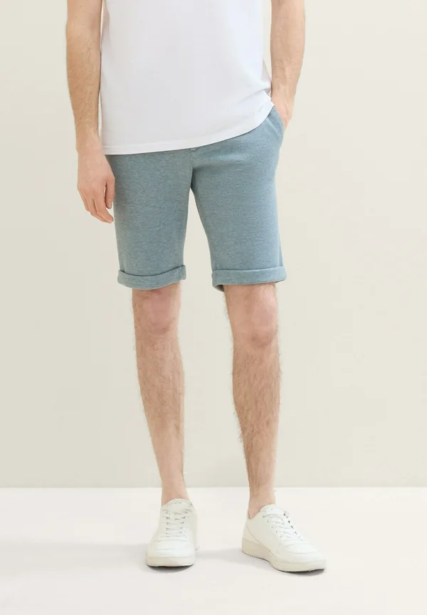 SLIM IN OPTIK - Shorts - grey mint melange
