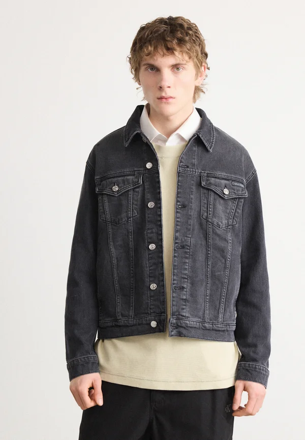SLIM JACKET - Jeansjacke - denim black