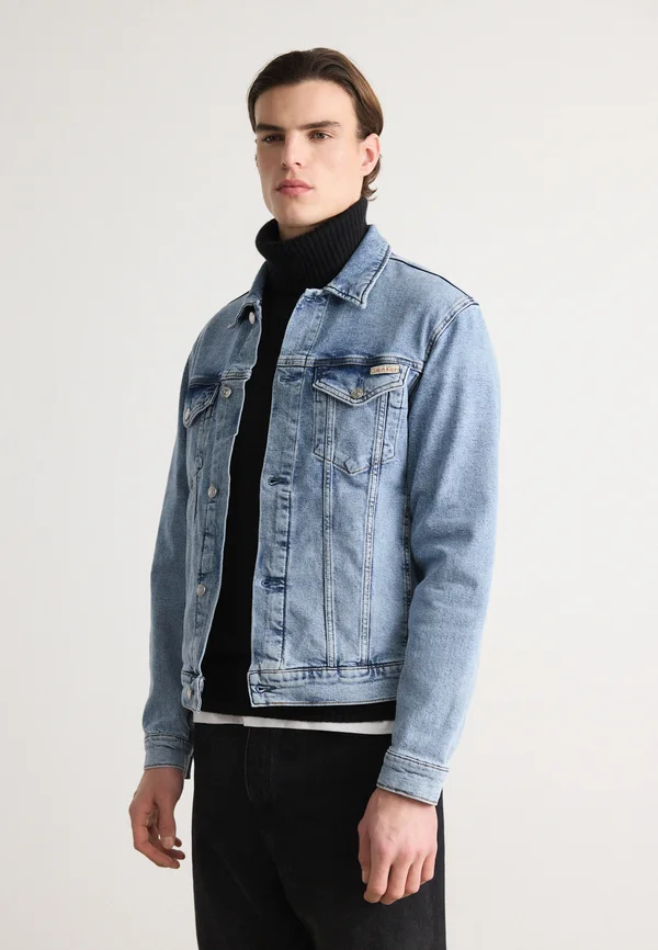 SLIM JACKET - Jeansjacke - denim light