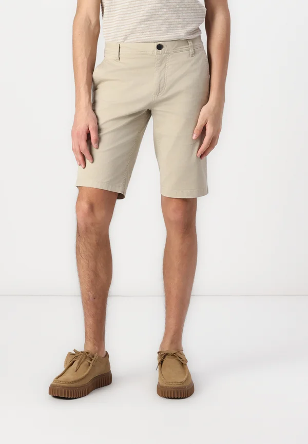 SLIM PRINTED - Shorts - beige
