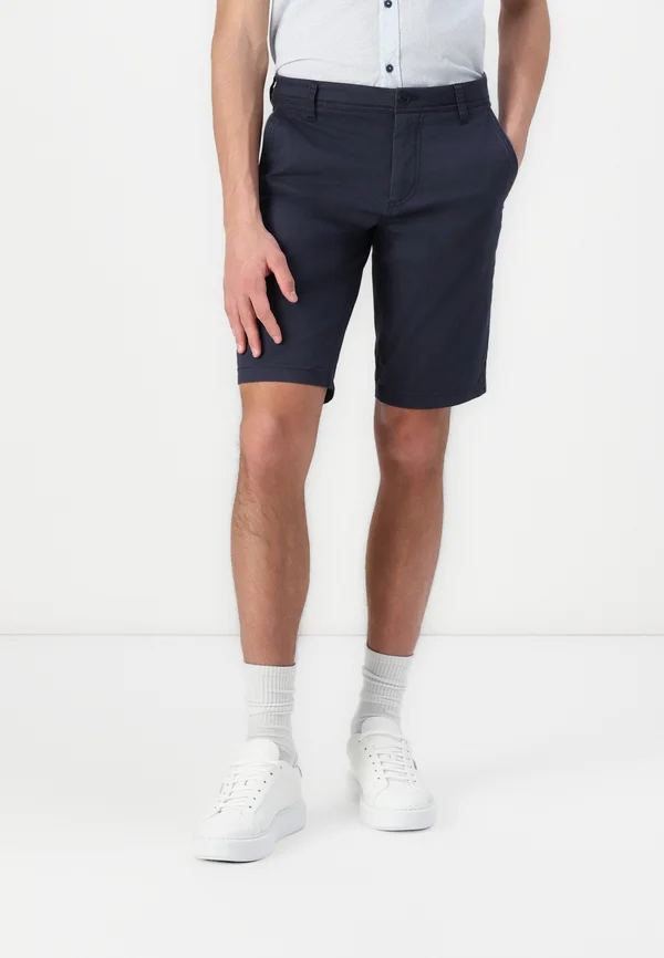 SLIM PRINTED - Shorts - navy