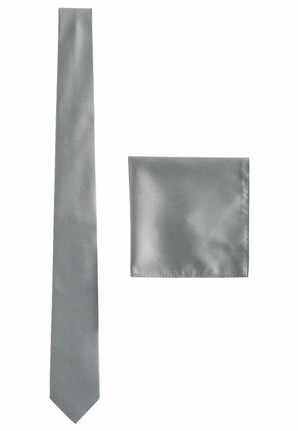 SLIM - SET - Einstecktuch - grey