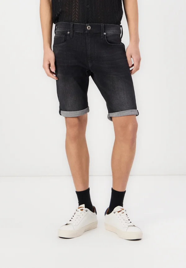 SLIM SHORT - Jeans Shorts - medium aged grey
