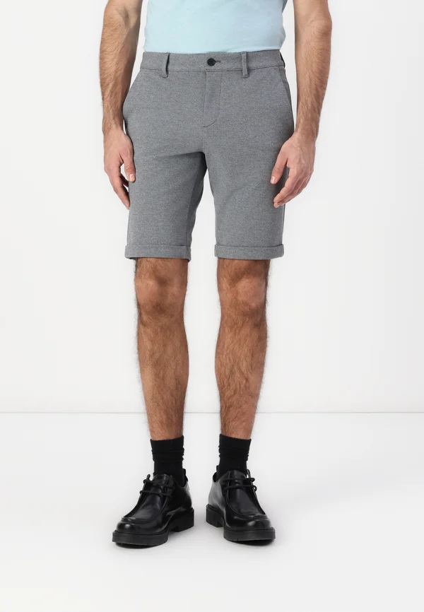 SLIM - Shorts - grey melange
