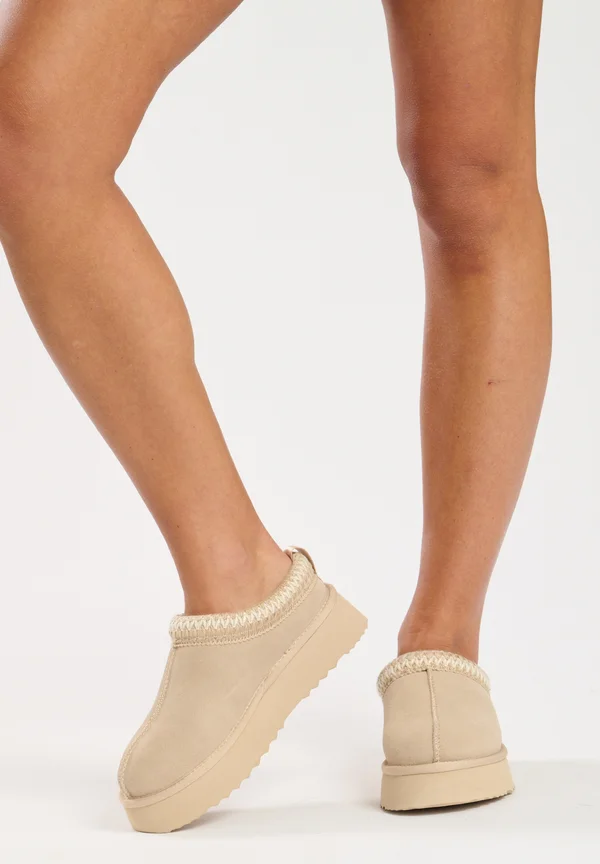 SLIP ON PLATFORM - Hausschuh - beige