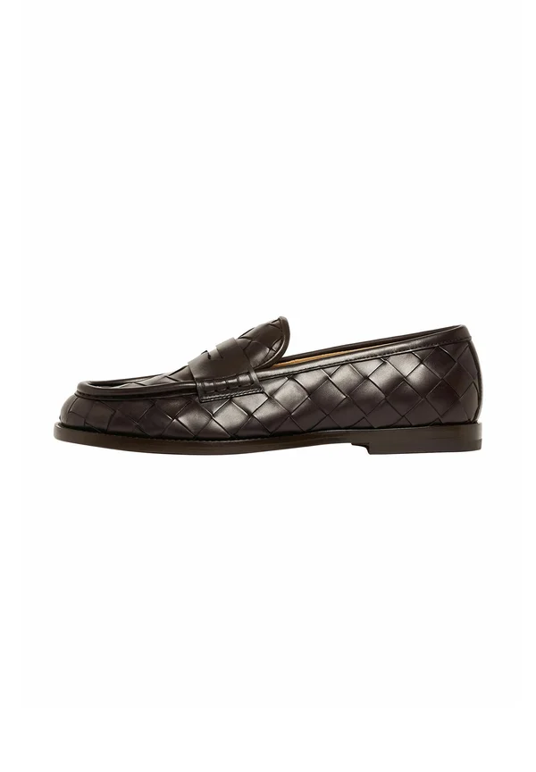 Slipper - dark brown - calf