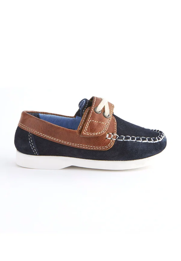 Slipper - tan navy