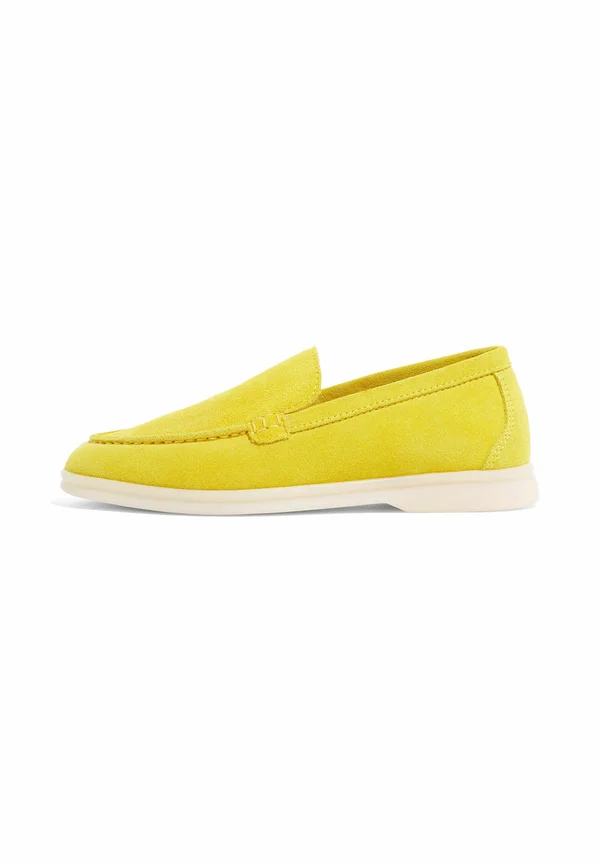 Slipper - yellow - suede