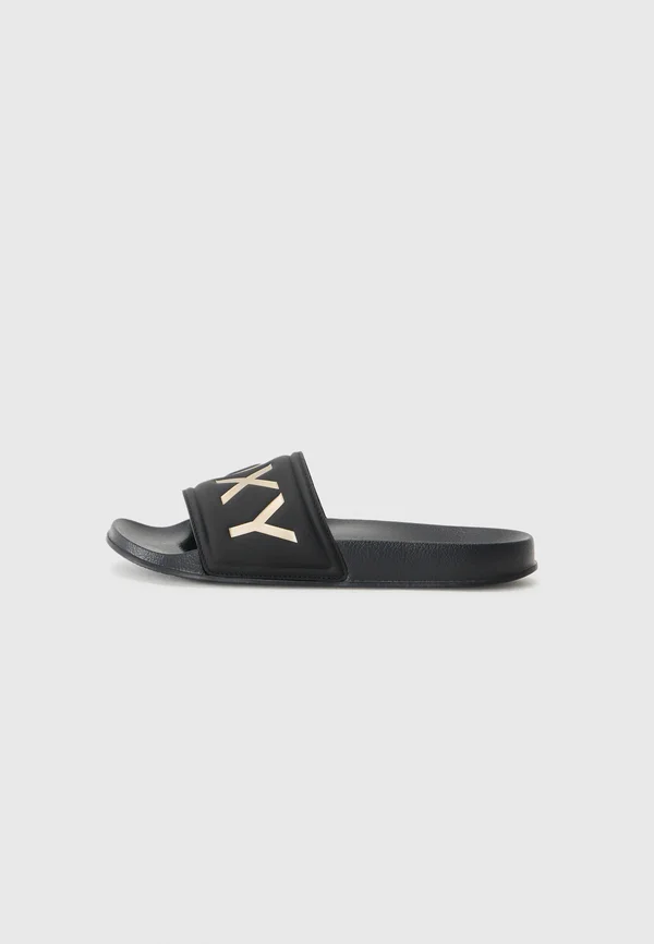 SLIPPY II - Badesandale - black/gold-coloured