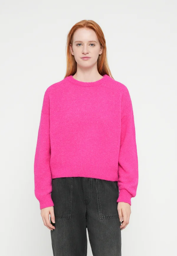 SLOUCHY PULLOVER - Strickpullover - standout pink