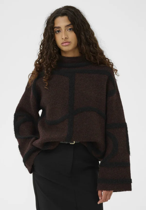 SLSOREA MONO PULLOVER - Strickpullover - winetasting d monogram