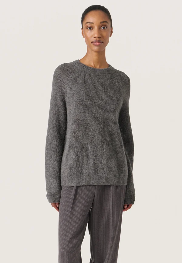 SLTUESDAY RAGLAN PULLOVER LS - Strickpullover - dark gull gray