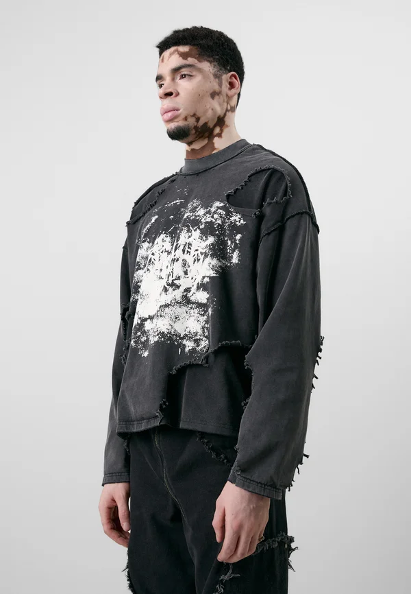 SLUDGE LONGSLEEVE UNISEX - Langarmshirt - black