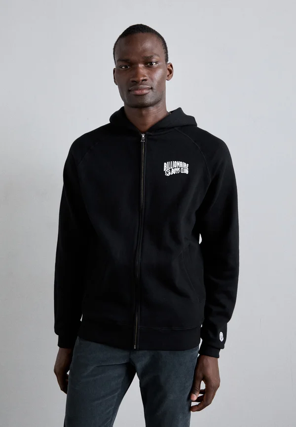 SMALL ARCH LOGO ZIP THROUGH - Sweatjacke - black