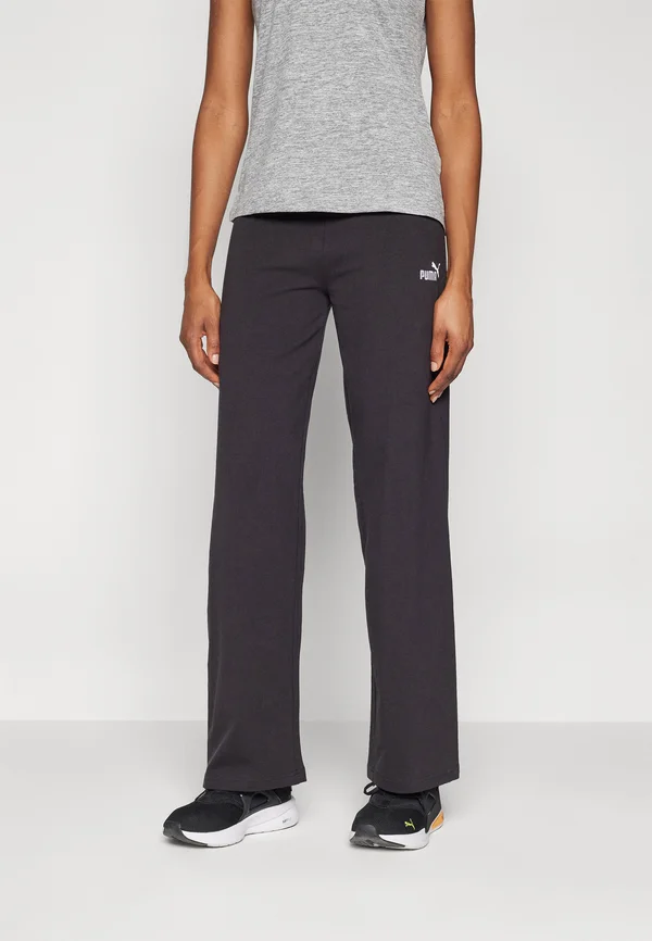 SMALL LOGO HIGH WAIST STRAIGHT LEGGINGS - Jogginghose - black