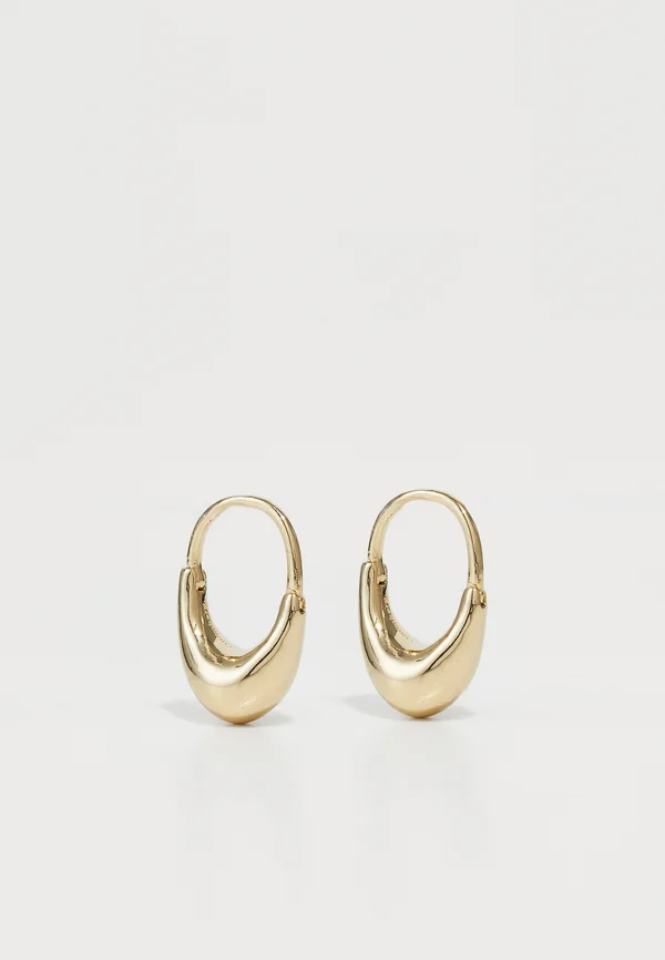 SMALL ROSCIDA DROP HOOPS - Ohrringe - yellow gold-coloured