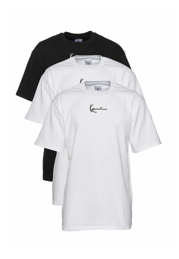 SMALL SIGNATURE 3 PACK ESSENTIAL TEE - T-Shirt basic - white black
