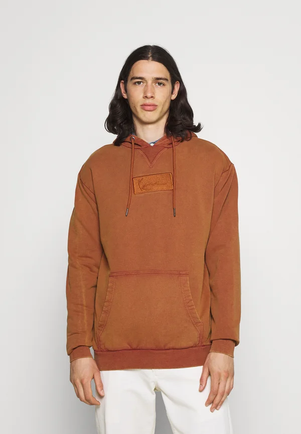 SMALL SIGNATURE BOX WASHED HOODIE UNISEX - Sweatshirt - dark orange