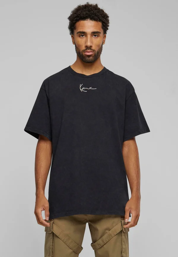 SMALL SIGNATURE DISTRESSED HEAVY - T-Shirt print - black