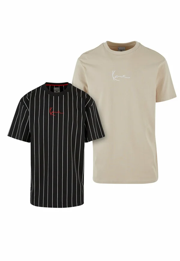 SMALL SIGNATURE ESSENTIAL 2-PACK  - T-Shirt print - black off white