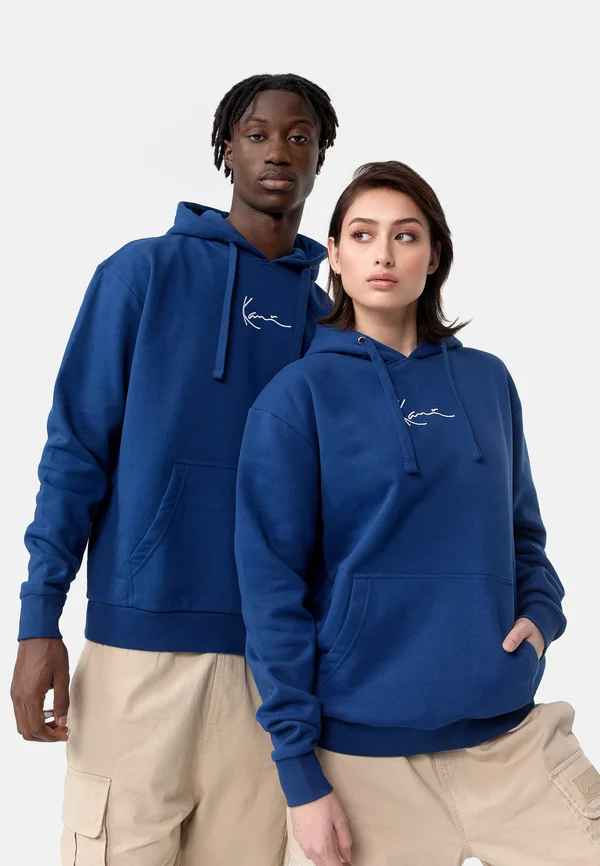 SMALL SIGNATURE ESSENTIAL HOODIE UNISEX - Kapuzenpullover - blue