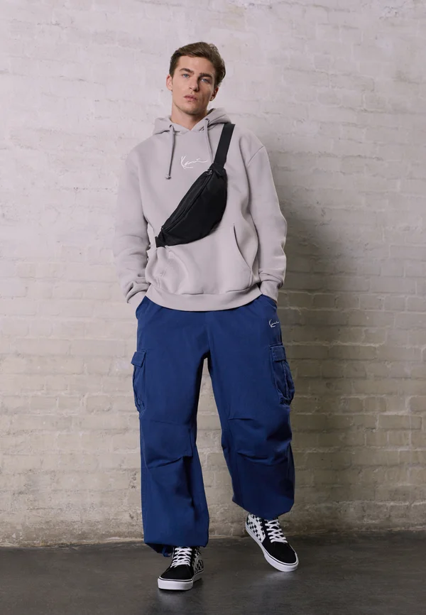 SMALL SIGNATURE ESSENTIAL - Kapuzenpullover - light grey