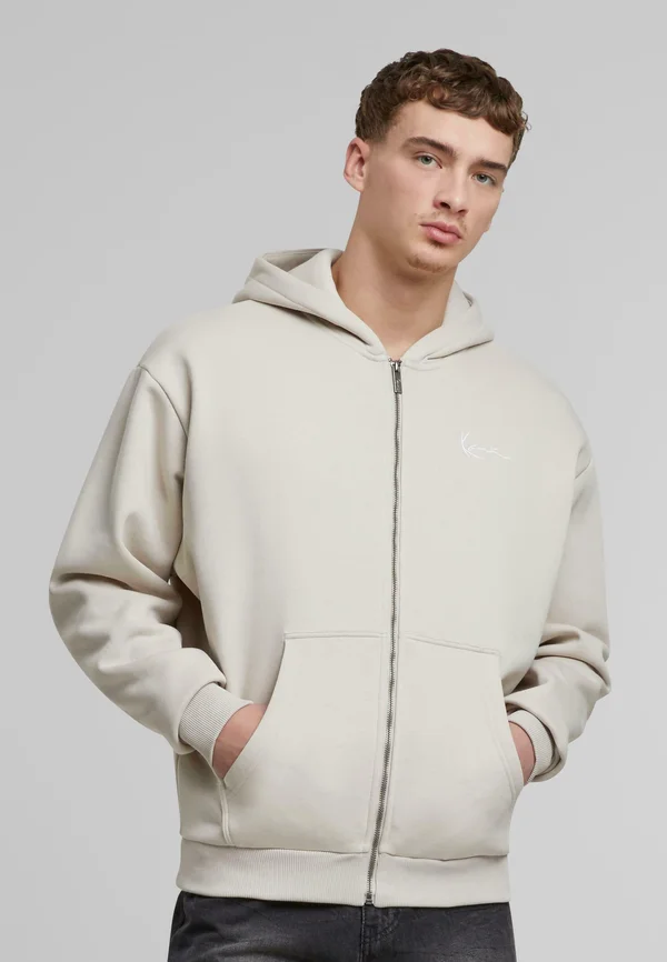 SMALL SIGNATURE ESSENTIAL  - Sweatjacke - beige