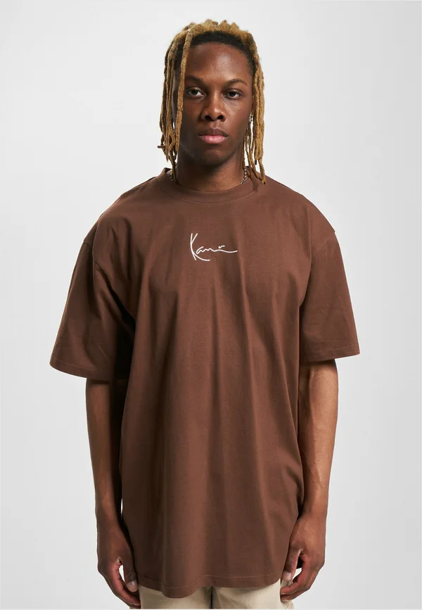 SMALL SIGNATURE ESSENTIAL - T-Shirt print - dark brown