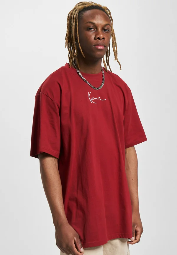 SMALL SIGNATURE ESSENTIAL - T-Shirt print - dark red