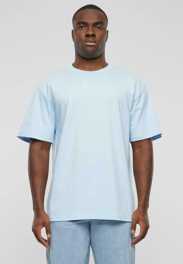 SMALL SIGNATURE ESSENTIAL TEE - T-Shirt basic - light blue