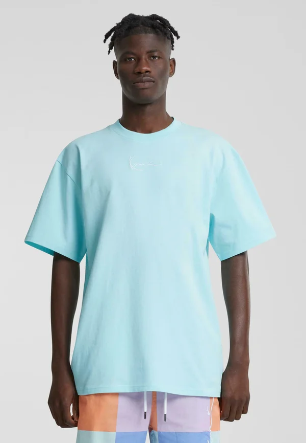 SMALL SIGNATURE ESSENTIAL TEE - T-Shirt basic - light blue