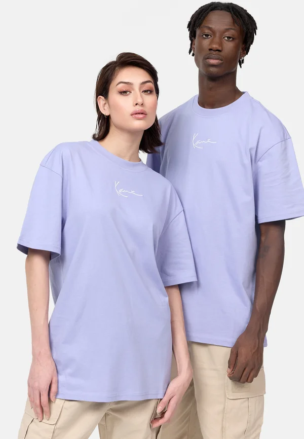 SMALL SIGNATURE ESSENTIAL TEE - T-Shirt basic - violet