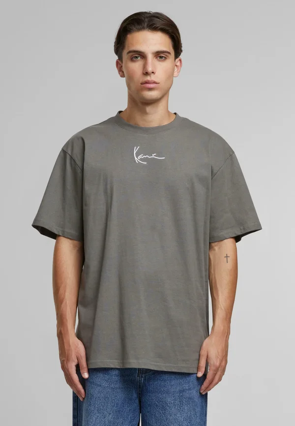 SMALL SIGNATURE ESSENTIAL TEE - T-Shirt print - anthracite