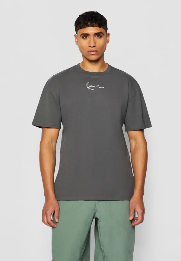 SMALL SIGNATURE ESSENTIAL TEE UNISEX - T-Shirt basic - anthracite