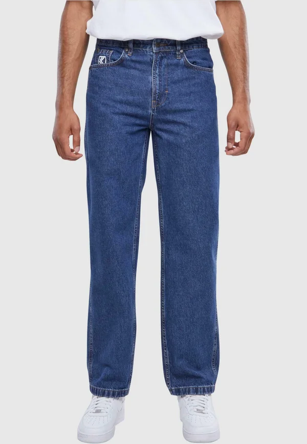 SMALL SIGNATURE GY FIVE POCKET DENIM - Jeans Straight Leg - rinse blue