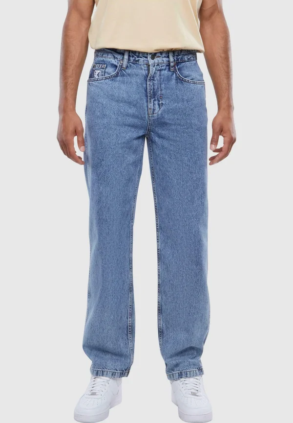 SMALL SIGNATURE GY FIVE POCKET DENIM - Jeans Straight Leg - vintage mid blue