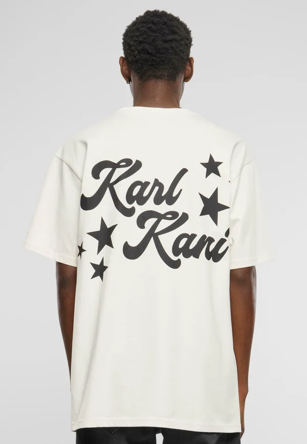 SMALL SIGNATURE HEAVY  STAR TEE - T-Shirt print - off white