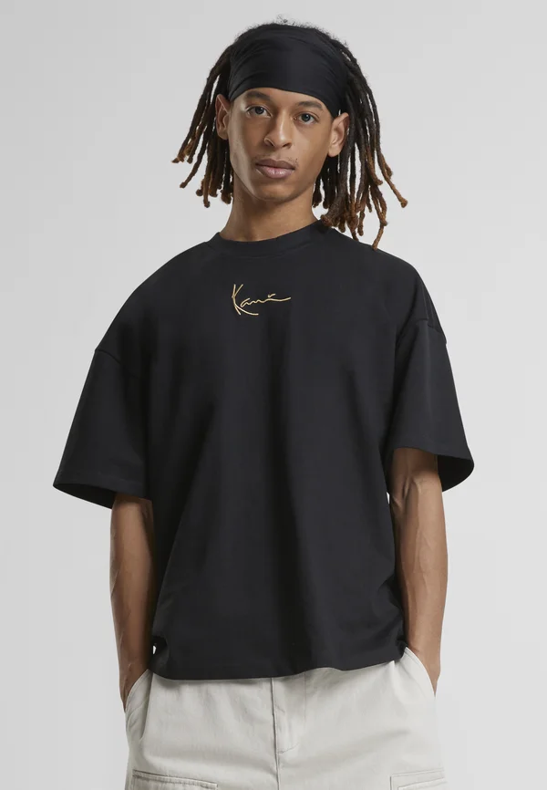 SMALL SIGNATURE HEAVY - T-Shirt basic - black